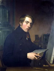 Autoportrait de droite avec une Bible